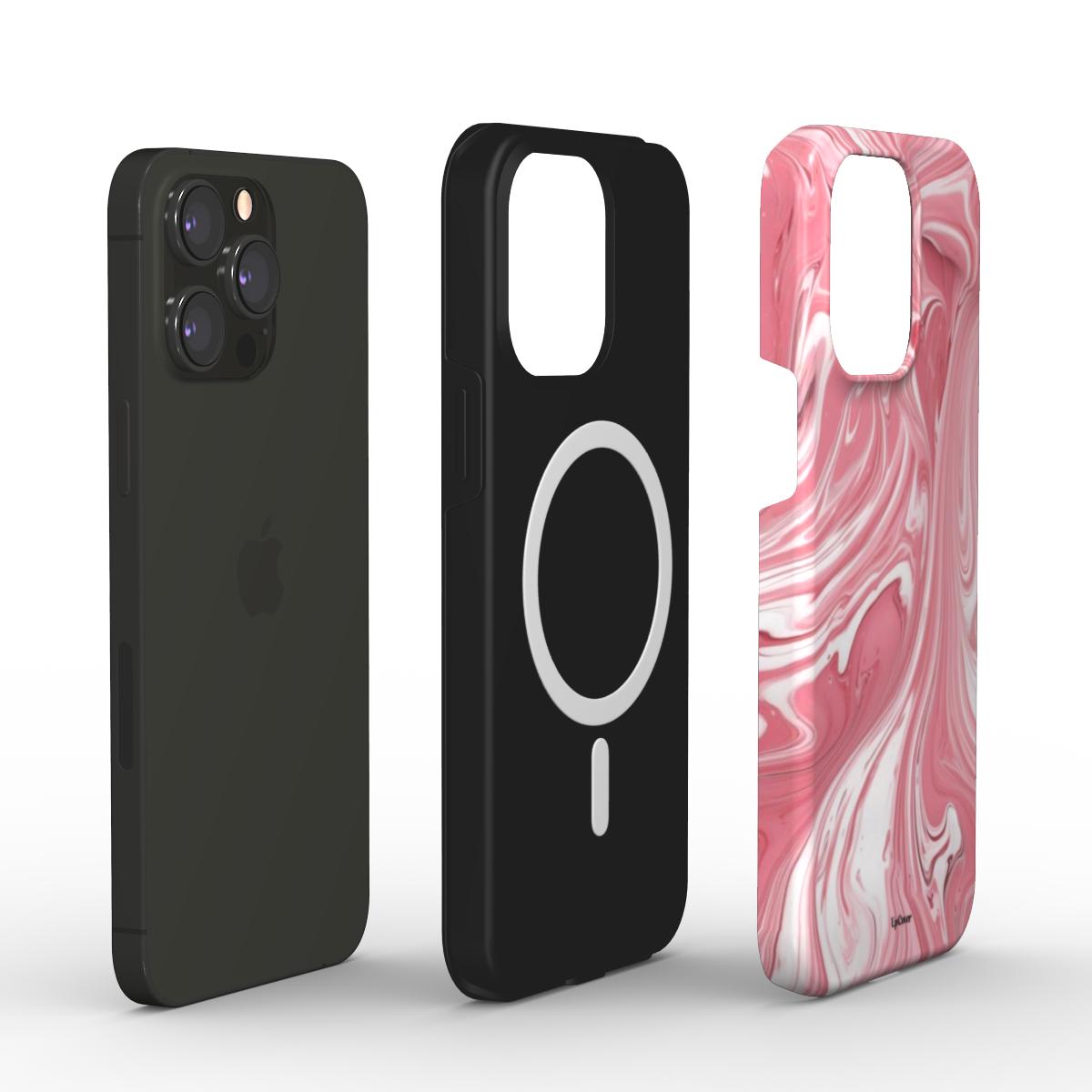 Pink Marble Paint Phone Case (MagSafe)