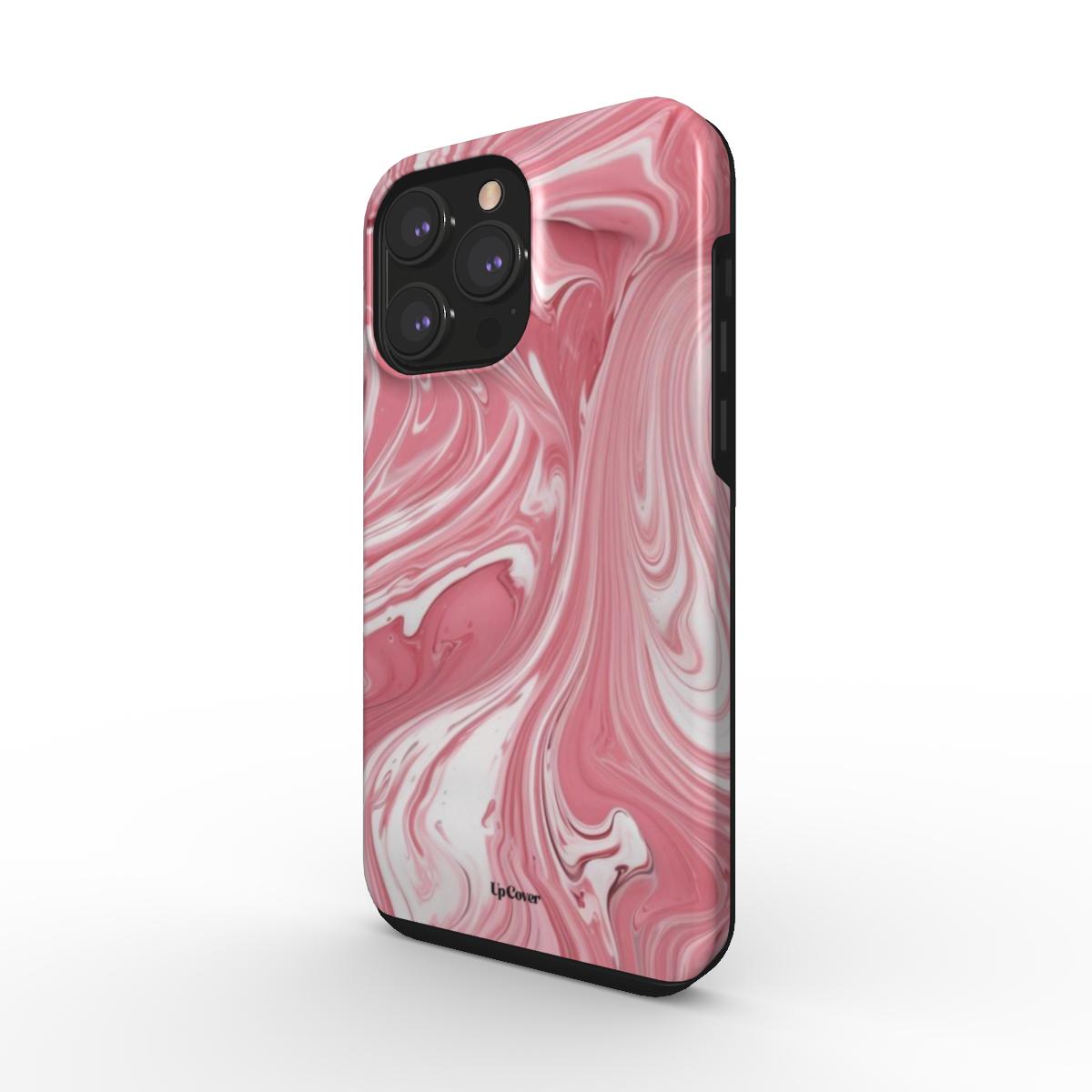 Pink Marble Paint Tough Phone Case