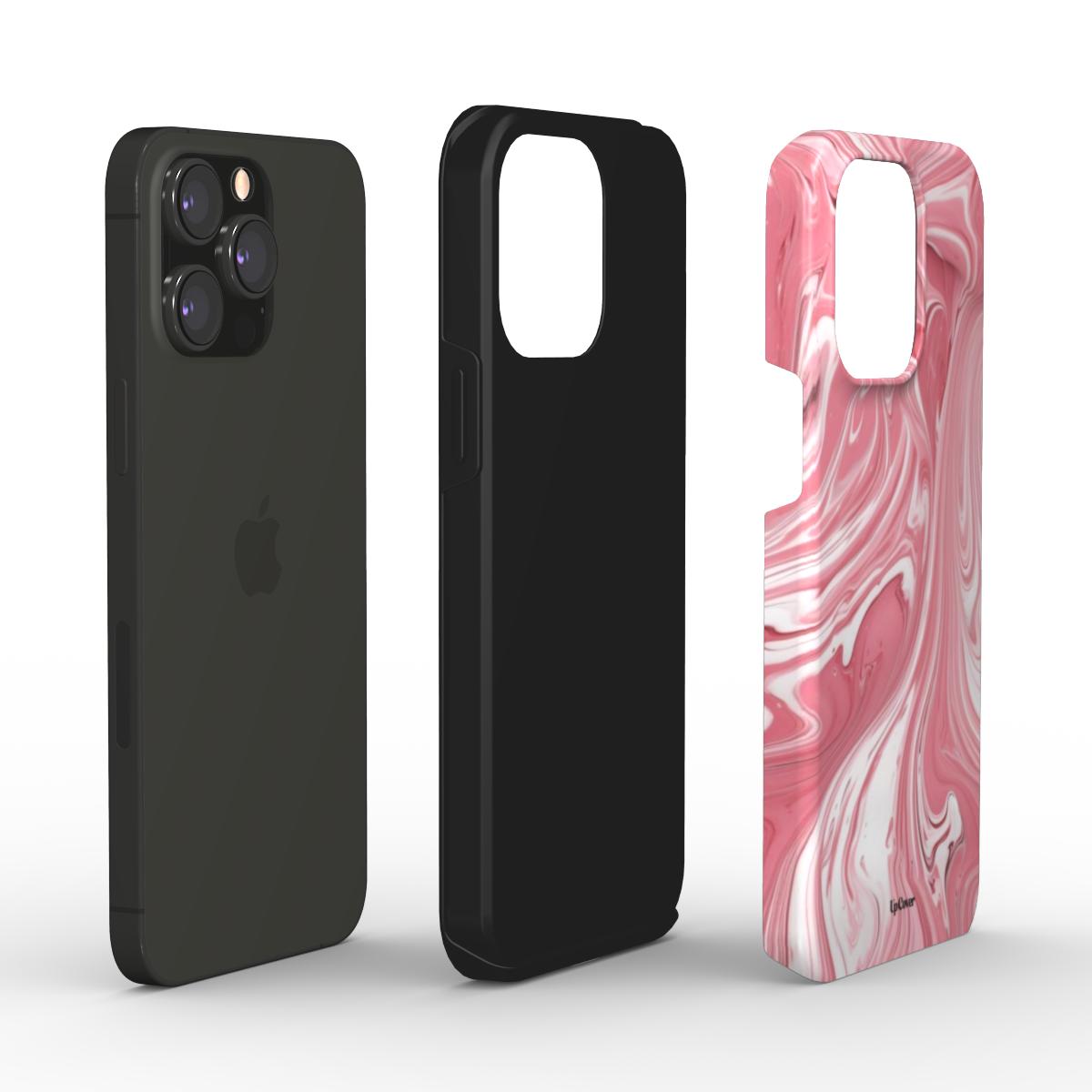 Pink Marble Paint Tough Phone Case