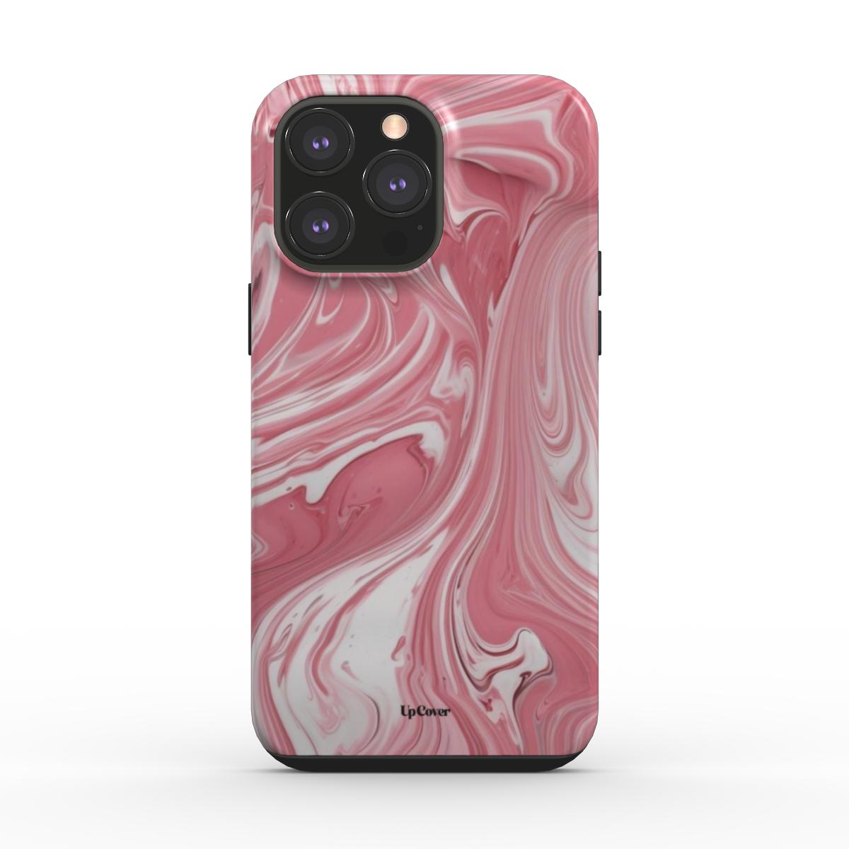 Pink Marble Paint Tough Phone Case