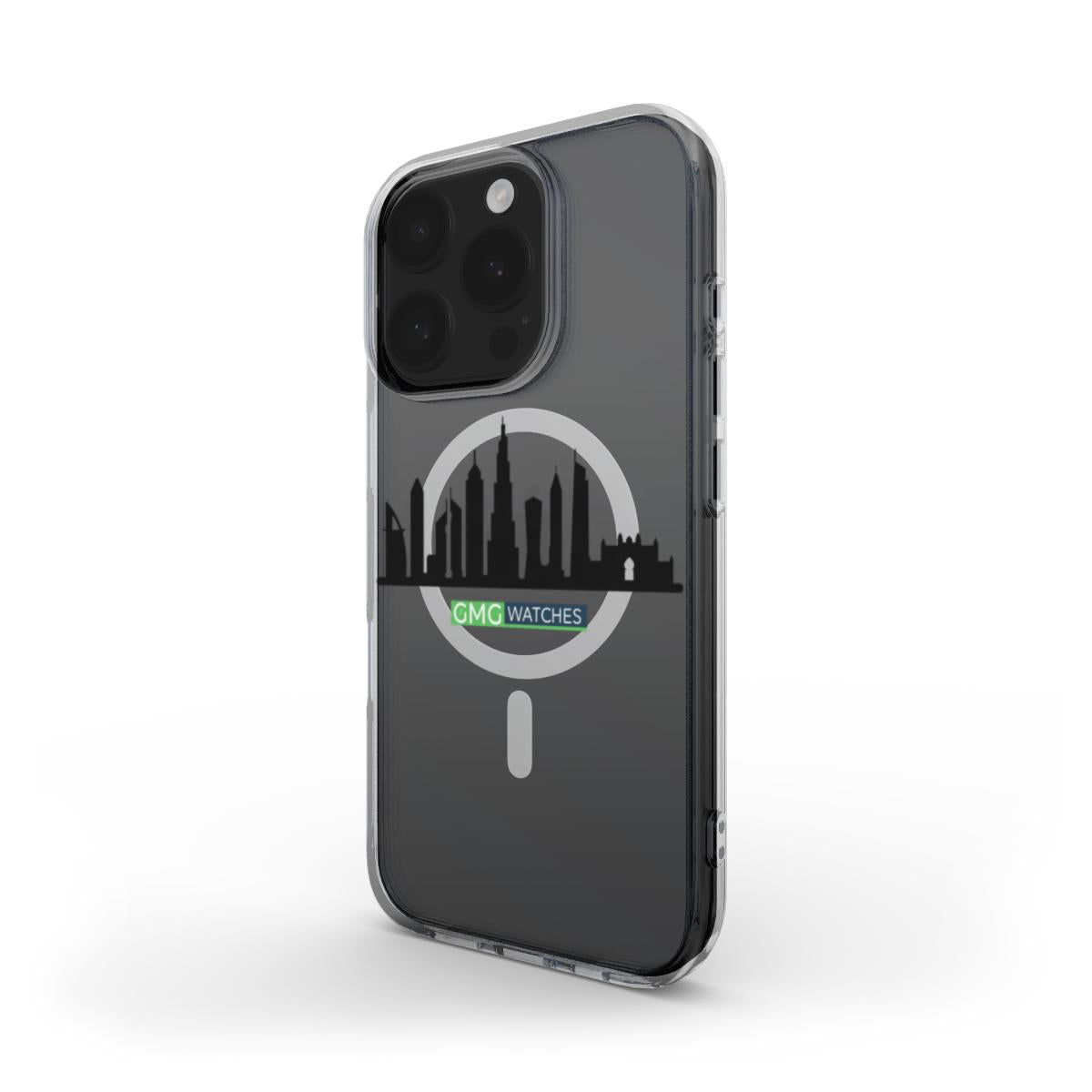 GMG Watches Dubai Skyline MagSafe Clear Phone Case