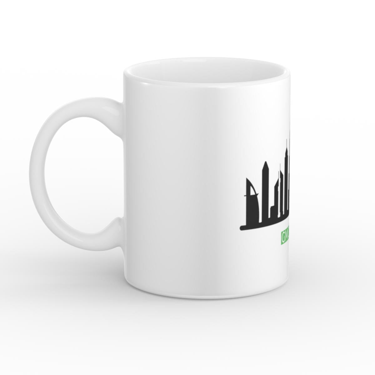 GMG Watches Dubai Skyline White Glossy Mug