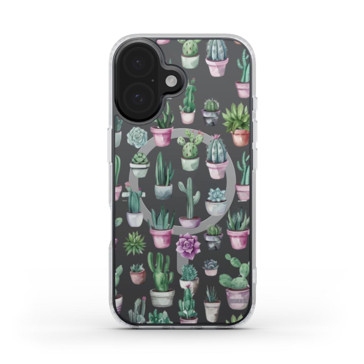 Cactus Plants MagSafe Clear Phone Case