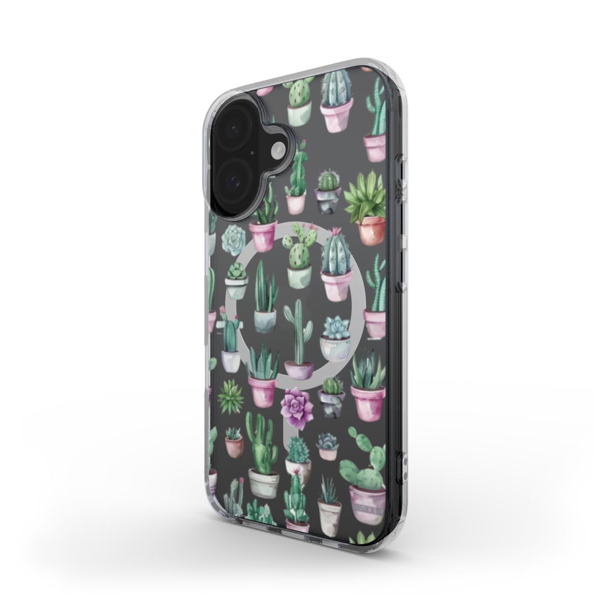 Cactus Plants MagSafe Clear Phone Case